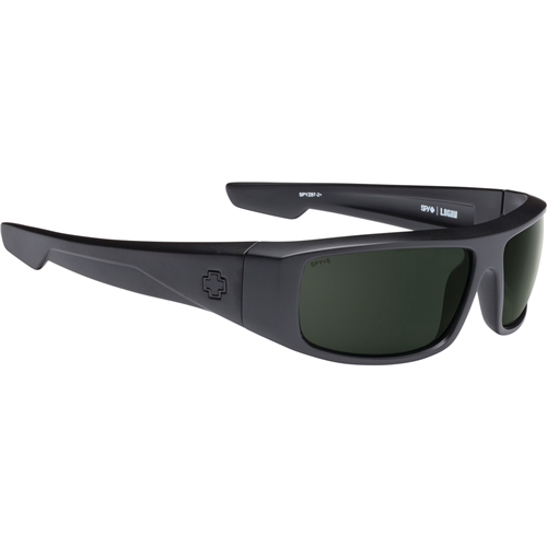 670939243863 Spy Optics Logan Matte Black Ansi Rx  Happy Gray Green