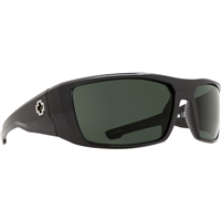 672052038864 Spy Optic Inc Dirk Sunglasses, Black Frame W/ Happy Gr