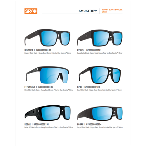 SMUKIT079 Spy Optics Happy Boost Bundle