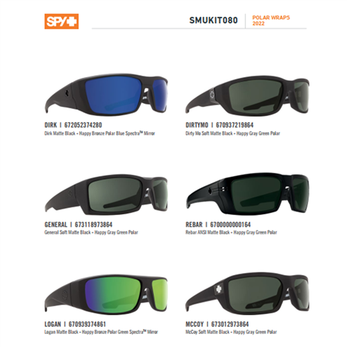 SMUKIT080 Spy Optics Polar Wraps