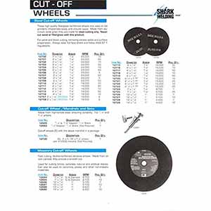 12722 Shark Industries Cut-Off Wheel 4-1/2 X 3/32 X 7/8
