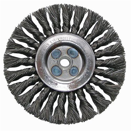 14060 Shark Industries 4" Straight Knotted Wire Wheel