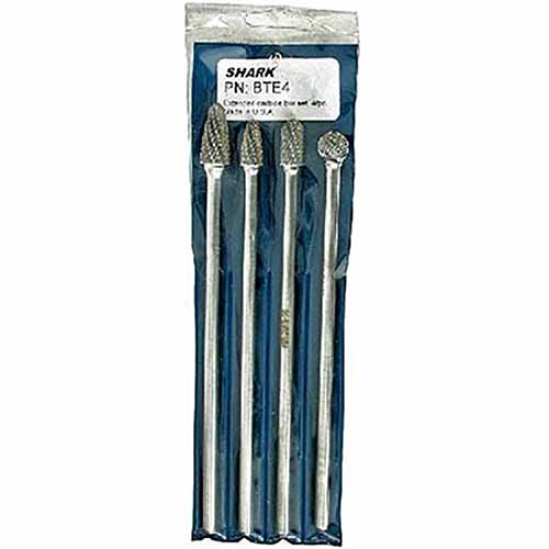 BTE4 Shark Industries 4 Pc. Lng Carbide Burr Set