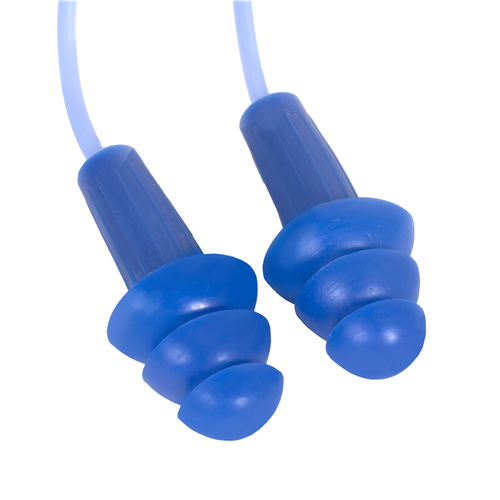 13822 Jackson Safety Jackson Safety - Earplugs - H20 Metal Detectable - Reusable  - Corded - Blue - Nrr 26 - Buk Buy (100 Pair Per Dispenser Box,, 4 Boxes Per Carton)
