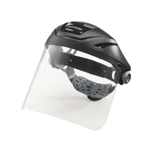 14262 Jackson Safety Jackson Safety - Face Shield - F4Xp Premium Series - 8" X 15.5" X .060" Window - Clear - 370 Speed Dial Headgear