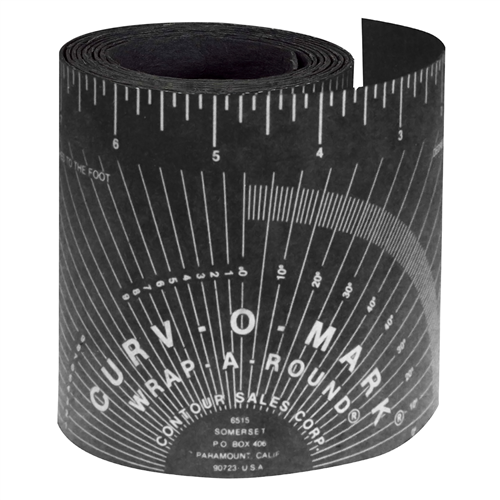 14754 Curvo-O-Mark By Jackson Safety Curv-O-Mark By Jackson Safety - X-Large Wrap-A-Round Pipe Ruler - Black
