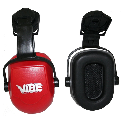 20777 Jackson Safety Jackson Safety - Safe 2 Protection System For Hard Hat - H70 Vibe Series Earmuffs - Nrr 25 - Red - Hard Hat Mount