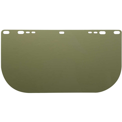 29097 Jackson Safety Jackson Safety - Replacement Windows For F20 Polycarbonate Face Shields - Medium Green - 8" X 15.5" X.040" - E Shaped - Unbound - (36 Qty Pack)