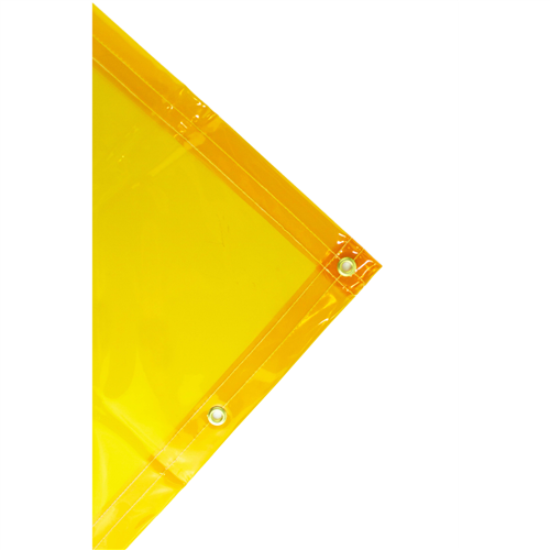 36296 Wilson By Jackson Safety Wilson By Jackson Safety - Transparent Welding Curtain - 6' X 6' - Weight (Per Sq. Yd.) 13 Oz - Thickness 0.014" - Gold - Amp Usage Low/Medium