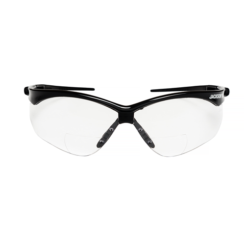 50041 Jackson Safety Jackson Safety - Safety Glasses - Sg Series - Clear 2.0 Readers Lens - Black Frame - Hardcoat Anti-Scratch - Indoor
