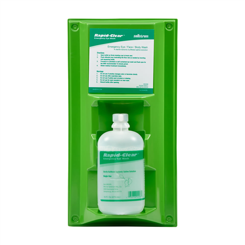 S90332 Sellstrom Sellstrom - 32 Oz Single Rapid-Clear Eyewash Bottle Station