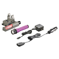 74362 Streamlight Strion Led Flashlight W/ Type-A 100V/120V Piggyback Charger, Purple (Rechargeable)
