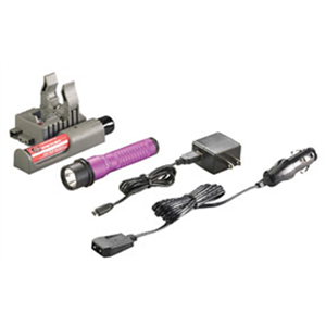 74362 Streamlight Strion Led Flashlight W/ Type-A 100V/120V Piggyback Charger, Purple (Rechargeable)