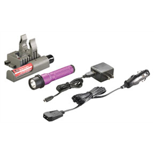 74362 Streamlight Strion Led Flashlight W/ Type-A 100V/120V Piggyback Charger, Purple (Rechargeable)