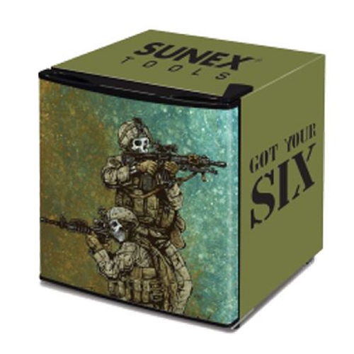 17DLGYS Sunex Mini Fridge, Custom Got Your Six