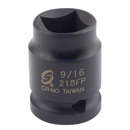 218FP Sunex Soc 9/16 1/2D Imp Pipe Plg Blk