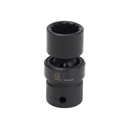 219ZUM Sunex Soc 19Mm 1/2D Imp Univ 12Pt Dp Blk