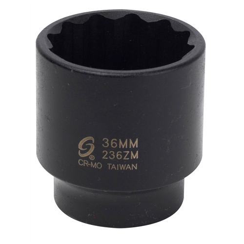 236ZM Sunex 1/2 In. Drive 12-Point Impact Socket,