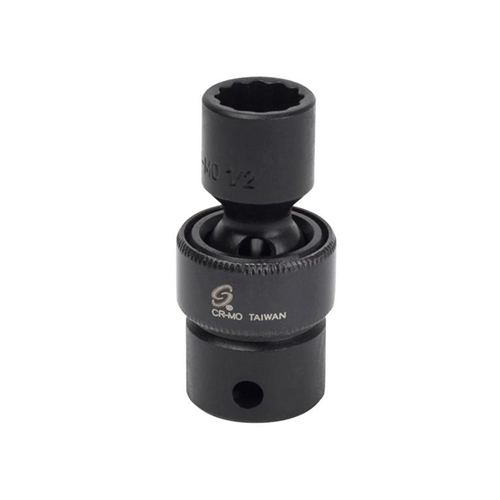 312UZ Sunex Soc 3/8 3/8D Imp Univ 12Pt Blk