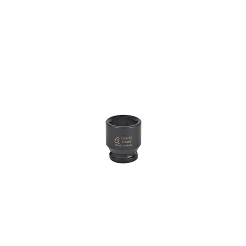 319MMG Sunex Soc 19Mm 3/8D Imp Mag 6Pt Blk