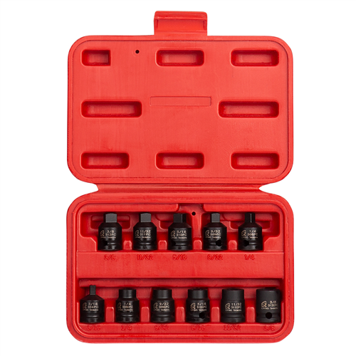 3841 Sunex 3/8" Dr. Pipe Plug Socket, 11 Pc.