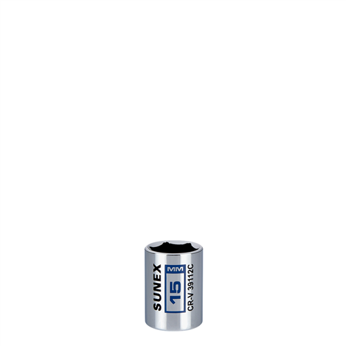 39112C Sunex 15 Mm Chrome Socket