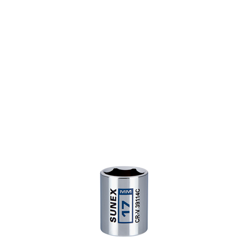 39114C Sunex 17 Mm Chrome Socket