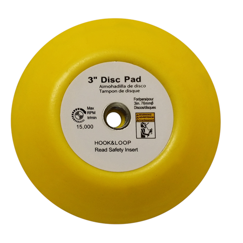 3HLPAD Sunex 3 In. Hook And Loop Pad W/ 5/16 In. -