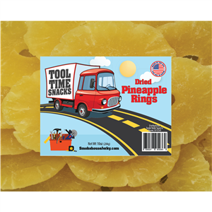 619793 187043 Smokehouse Dried Pineapple Rings; Snack Items