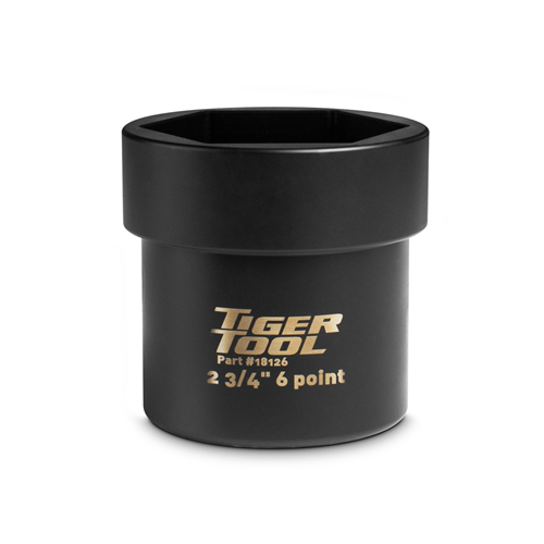 18126 Tiger Tool 2-3/4" 6 Point Axle Nut Socket