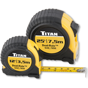 10903 Titan Tape Measure Set 2-Pc Dual-Rule St