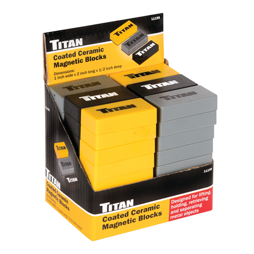 1199-48 Titan 48Pc Coated Ceramic Magnetic Block Display