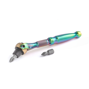 11327 Titan 1/4 In. Drive Titanium Swivel Head Micro Bit Driver