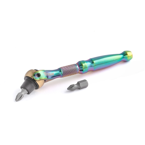 11327 Titan 1/4 In. Drive Titanium Swivel Head Micro Bit Driver