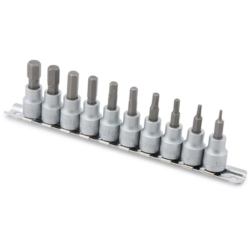 16170 Titan 10-Pc 3/8" Dr Metric Hex Bit S