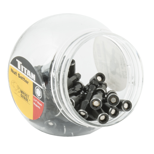 16184-50 Titan 50Pc 1/4" Magnetic Nut Setter Display