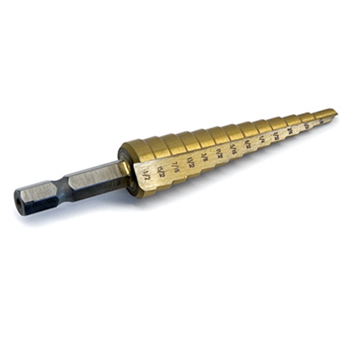 16501 Titan #1 1/8" - 1/2" Step Drill Bit