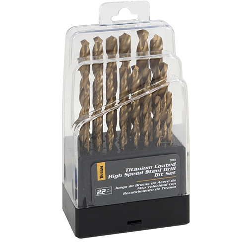32963 Titan 22-Pc Titanium Drill Bit