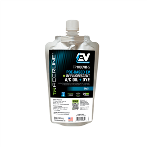 TP100EVD-5 Tracer 5 Oz (148 Ml) Foil Pouch Poe-Based A/C Oil With Fluorescent Dye For Electric Vehicles (Compatible With R-1234Yf And R-134A Systems)