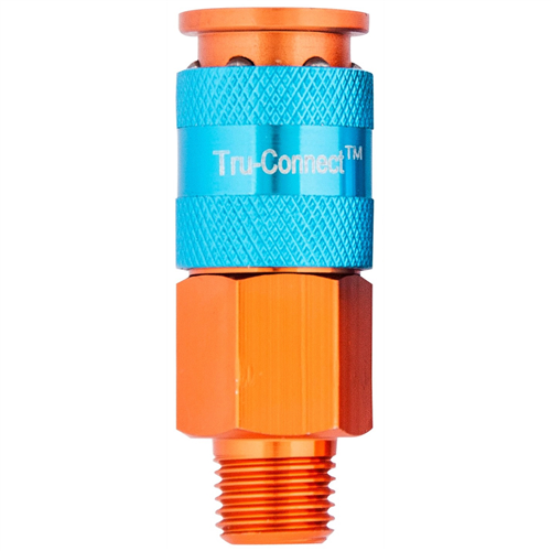 13-124B Plews Edelmann 1/4" Orange Coupler