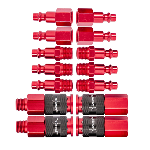 13-211R Plews Edelmann 1/4" Red Coupler Kit
