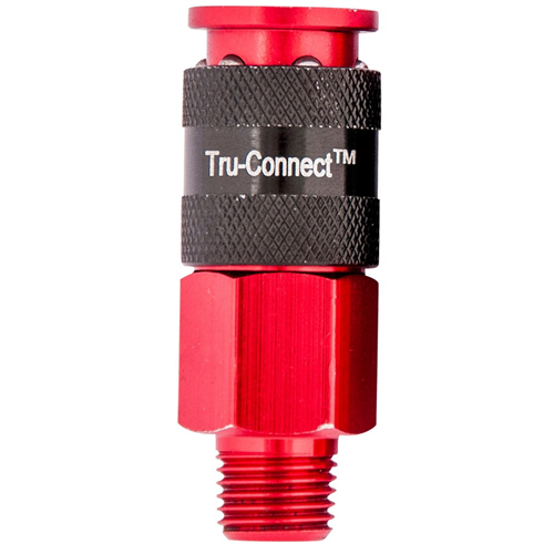 13-224R Plews Edelmann 1/4" Red Coupler