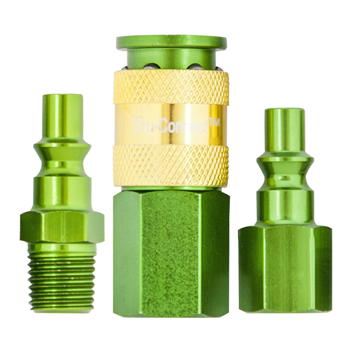 13-307G Plews Edelmann 1/4" Green Coupler Kit