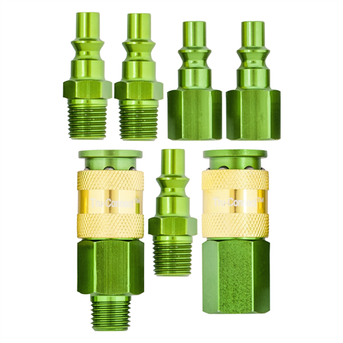13-309G Plews Edelmann 1/4" Green Coupler Kit