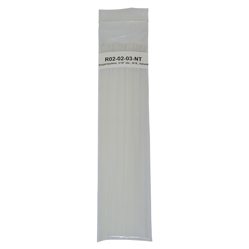 R02-02-03-NT Polyvance Polypropylene Rod, 3/16Ï¿½ Diameter, 30 Ft., Natural