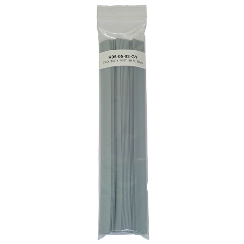 R05-05-03-GY Polyvance Tpo Strip, 5/8" X 1/16", 30 Ft., Gray