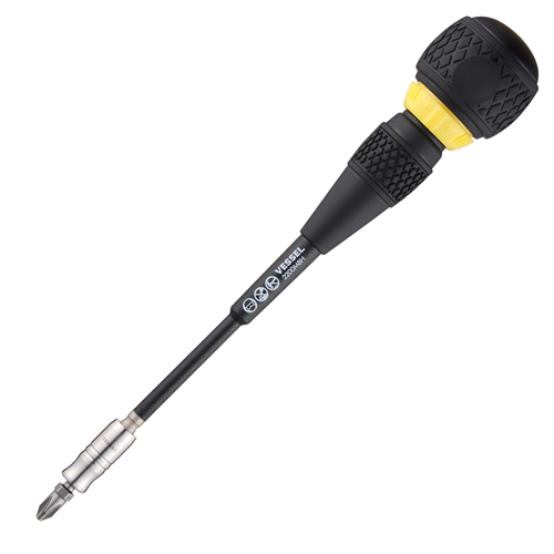 220MBH120 Vessel Tools Ball Grip Ratchet Interchangeable Screwdriver