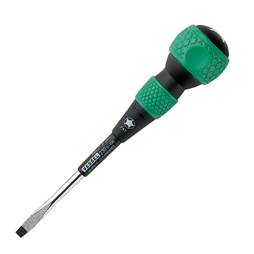230S6100 Vessel No.230 Ball Grip Tang-Thru Screwdriver 6X100