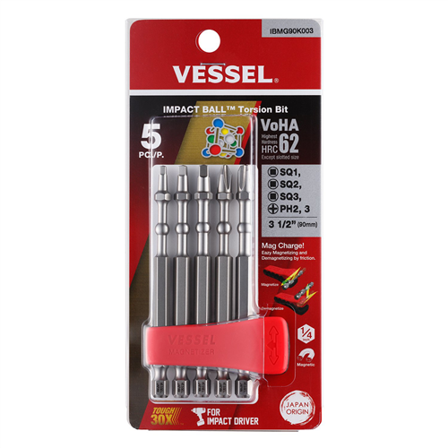 IBMG90K003 Vessel Impact Ball Torsion Bit Assortx90 5Pc. (Mch)