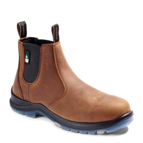 R4NSBN-7W Workwear Outfitters Terra Murphy Chelsea Soft Toe Eh Brown Boot Size 7W